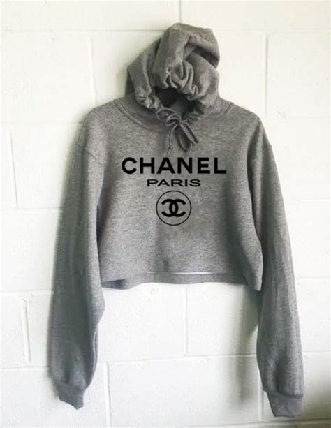 chanel cropped hoodie.